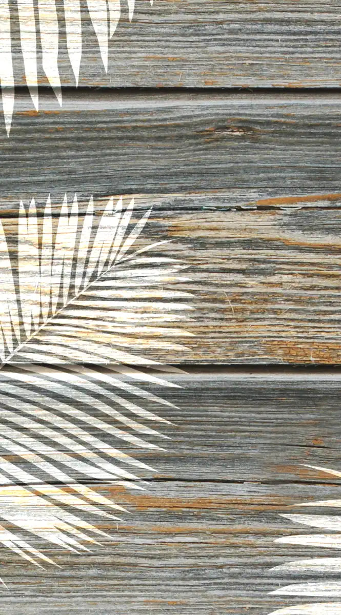 Wooden Palm Leaves Wall Art