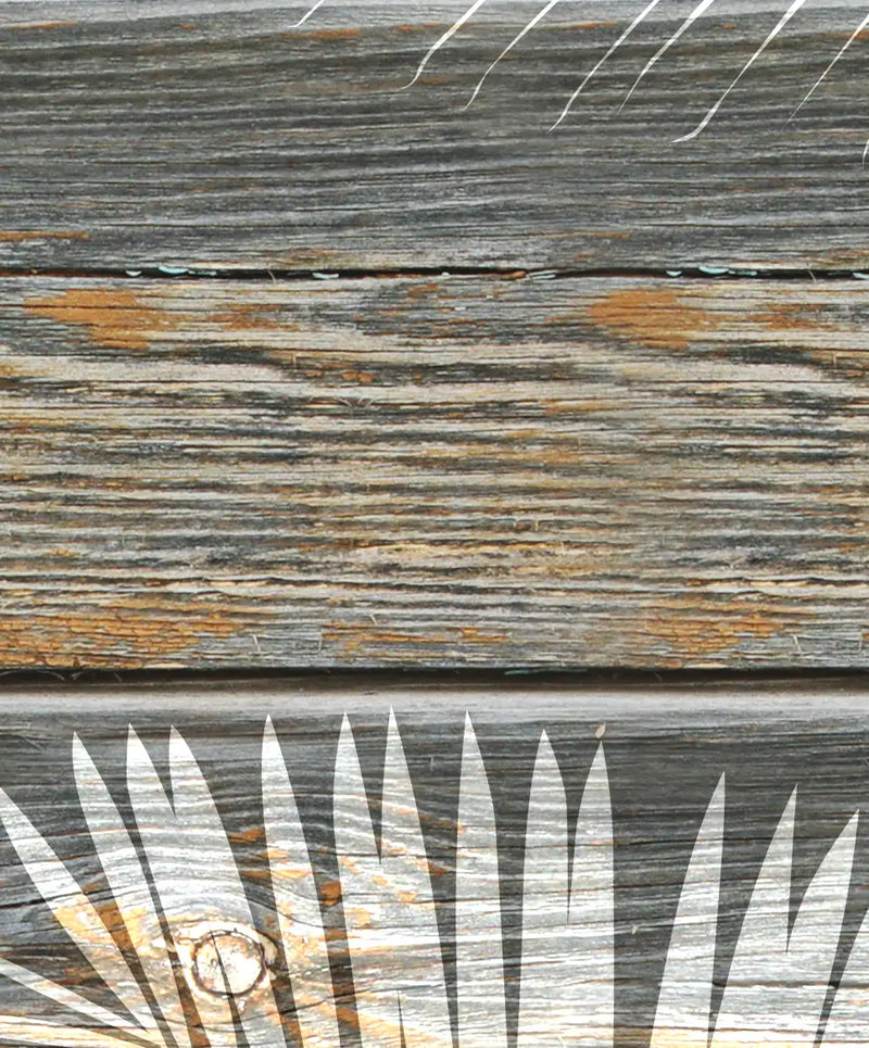 Wooden Palm Leaves Wall Art