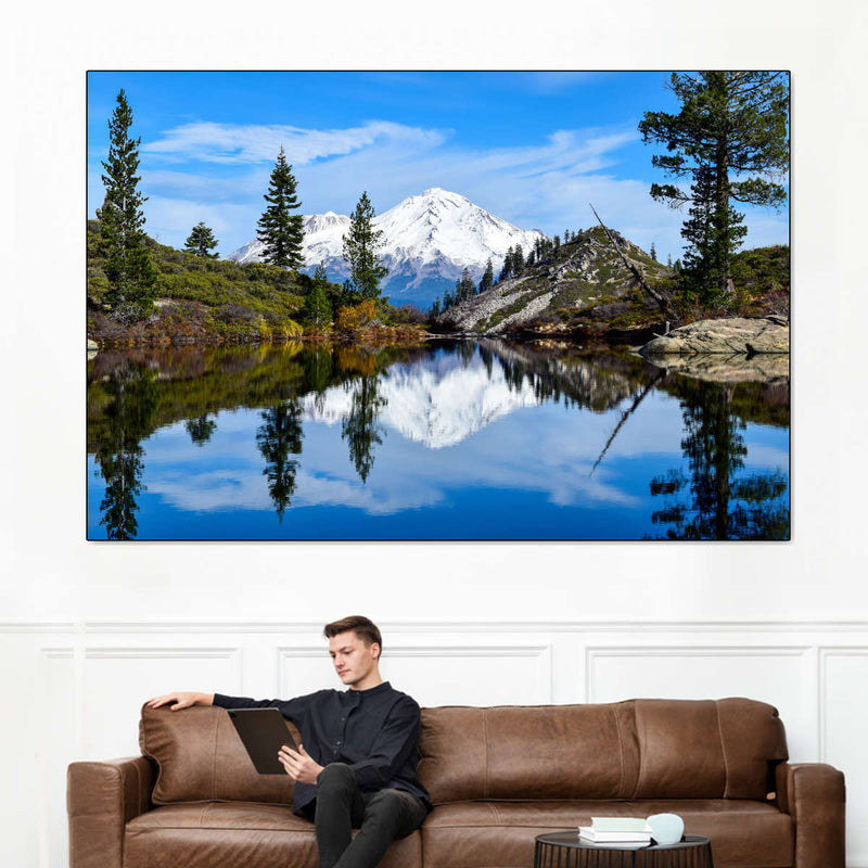 Mount Shasta Heart Lake Wall Art