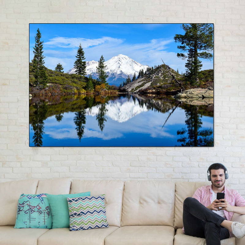 Mount Shasta Heart Lake Wall Art