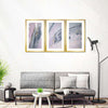 Pink And Grey Abstract Wall Art