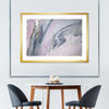 Pink And Grey Abstract Wall Art