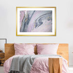 Pink And Grey Abstract Wall Art