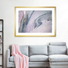 Pink And Grey Abstract Wall Art