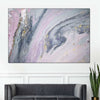 Pink And Grey Abstract Wall Art