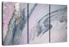 Pink And Grey Abstract Wall Art