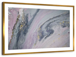 Pink And Grey Abstract Wall Art