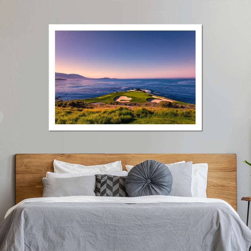 Pebble Beach Blue Sky Wall Art