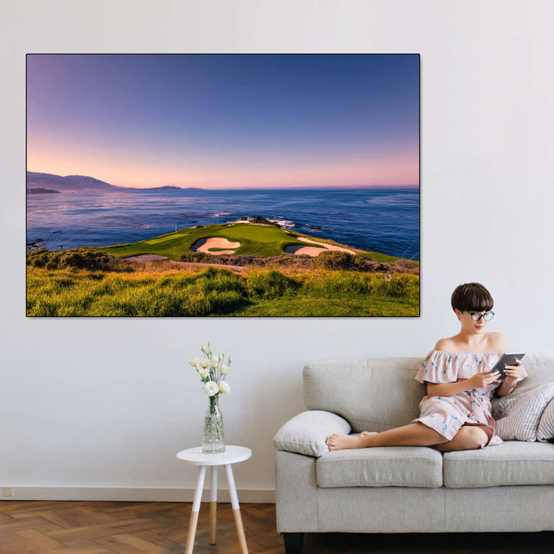 Pebble Beach Blue Sky Wall Art