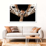 Happy Giraffe Family Wall Art