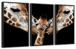 Happy Giraffe Family Wall Art
