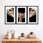 Happy Giraffe Family Wall Art