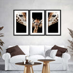 Happy Giraffe Family Wall Art