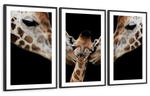 Happy Giraffe Family Wall Art