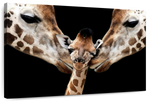 Happy Giraffe Family Wall Art