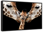 Happy Giraffe Family Wall Art