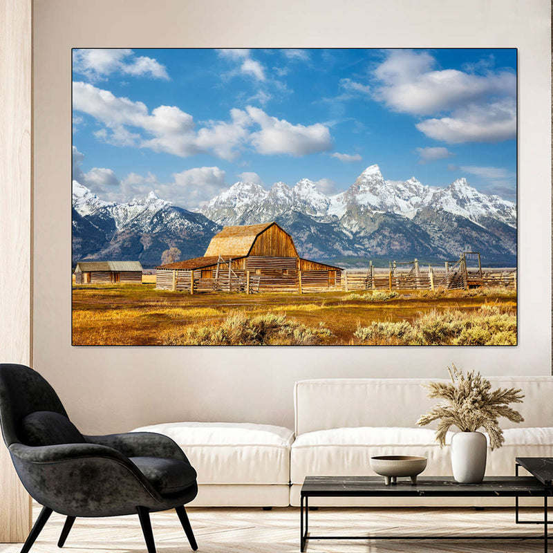 Teton Range Moulton Barn Wall Art