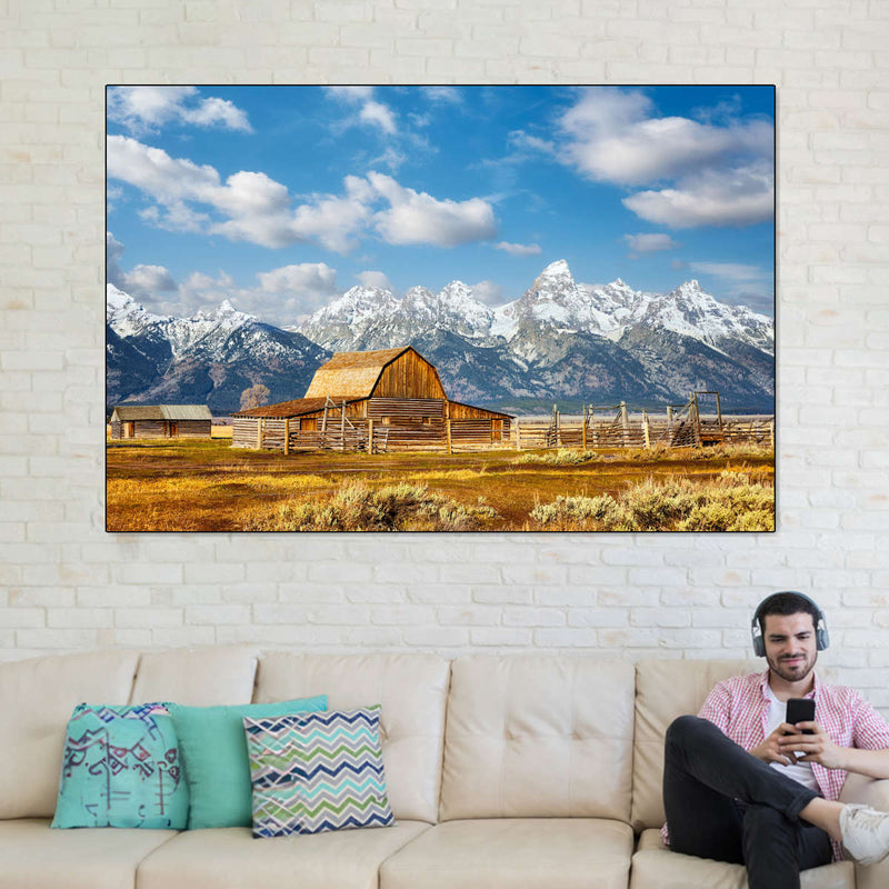 Teton Range Moulton Barn Wall Art