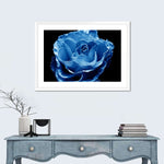 Misty Blue Rose Wall Art