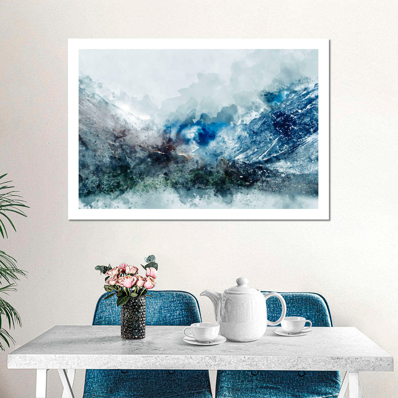 Ice Landscape Abstract Wall Art