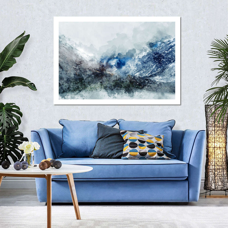 Ice Landscape Abstract Wall Art