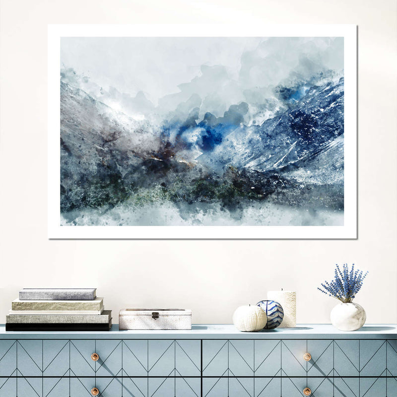Ice Landscape Abstract Wall Art