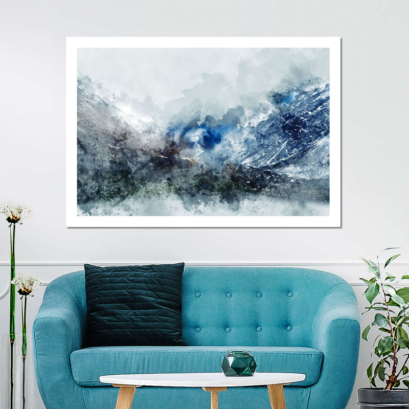 Ice Landscape Abstract Wall Art