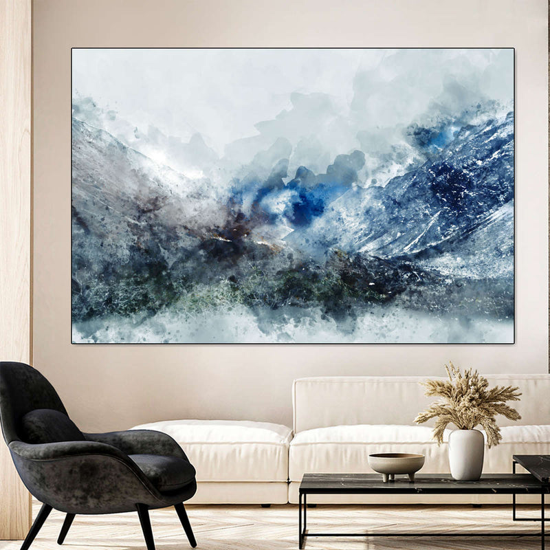 Ice Landscape Abstract Wall Art