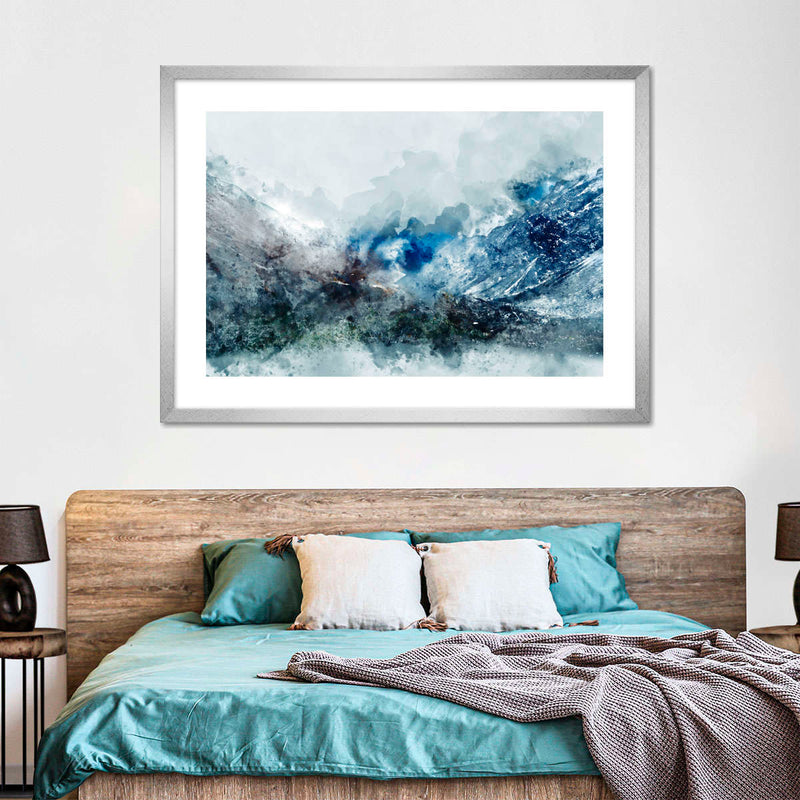 Ice Landscape Abstract Wall Art