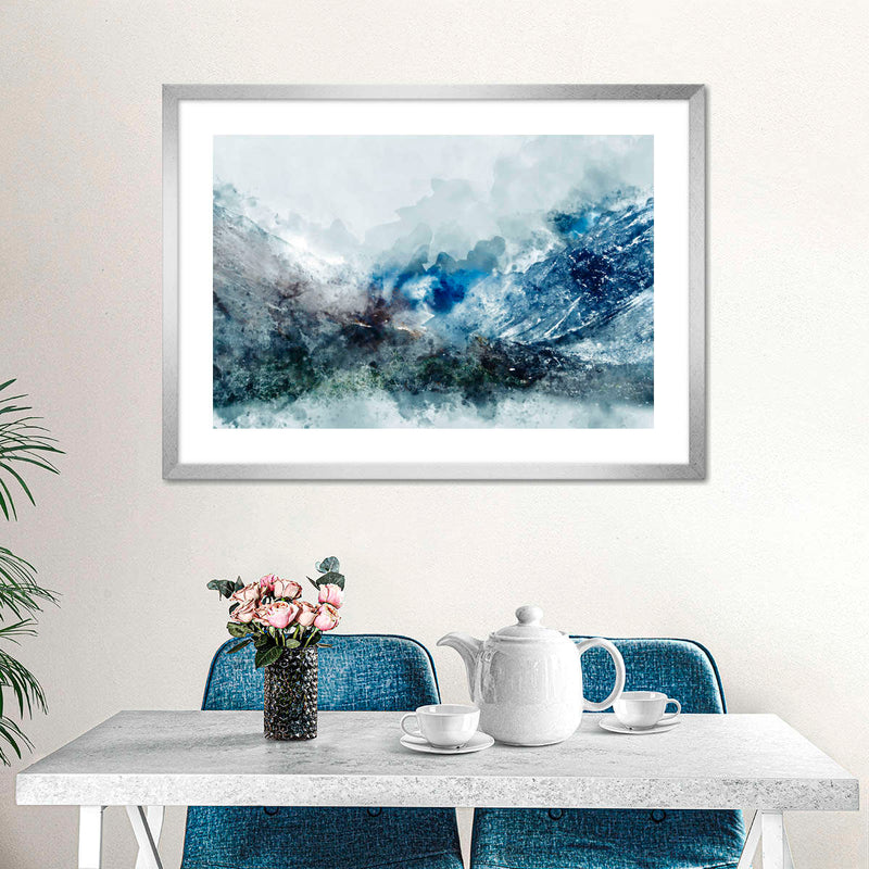 Ice Landscape Abstract Wall Art