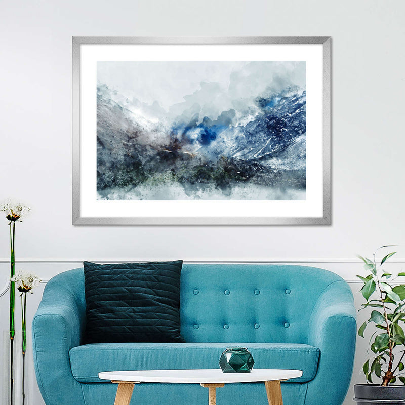 Ice Landscape Abstract Wall Art