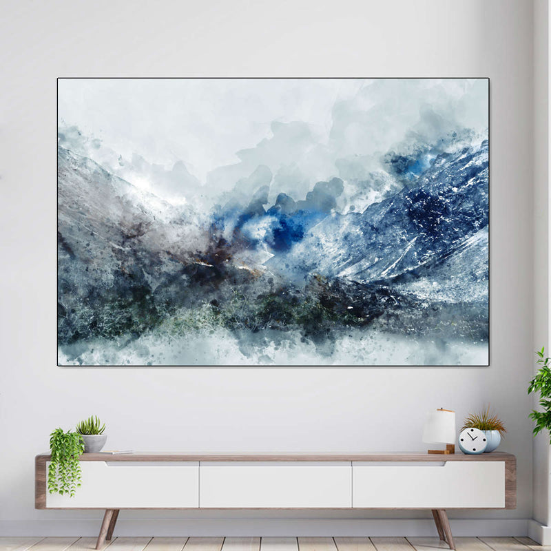 Ice Landscape Abstract Wall Art
