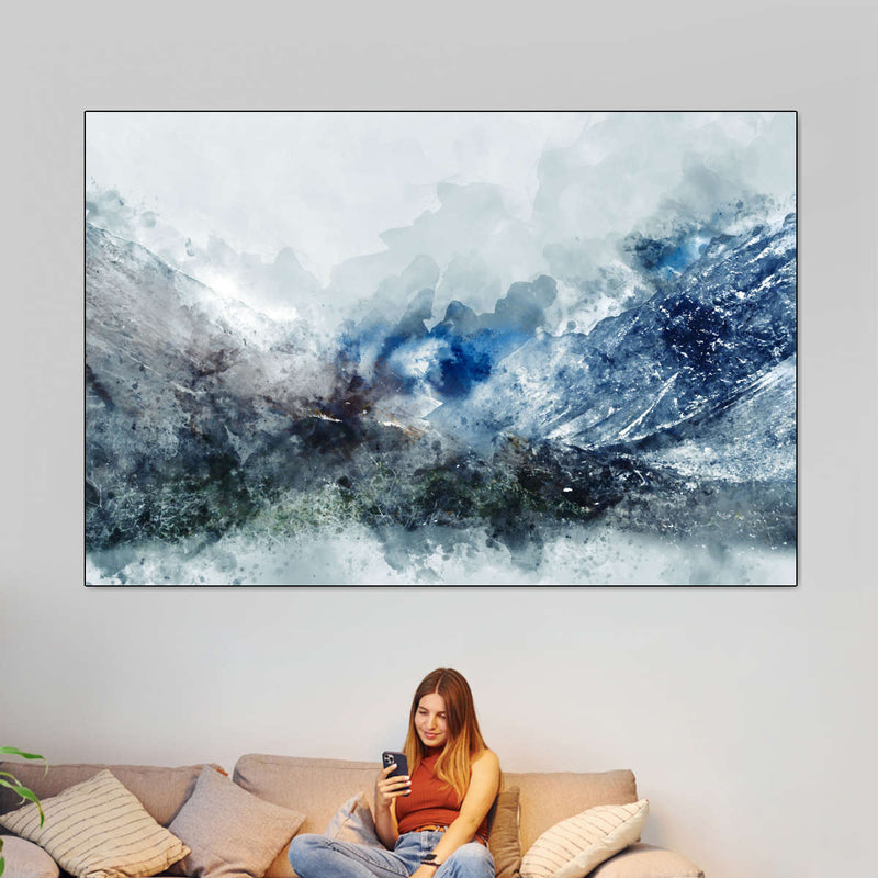 Ice Landscape Abstract Wall Art