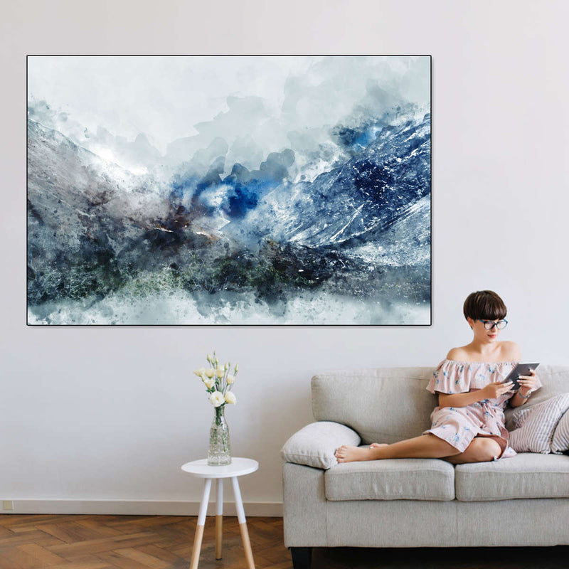 Ice Landscape Abstract Wall Art