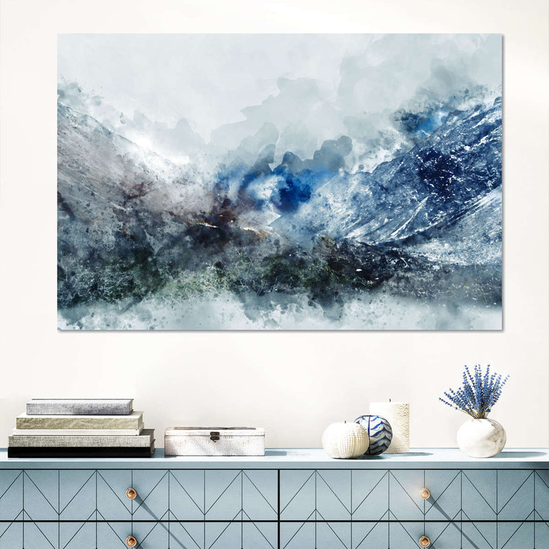 Ice Landscape Abstract Wall Art