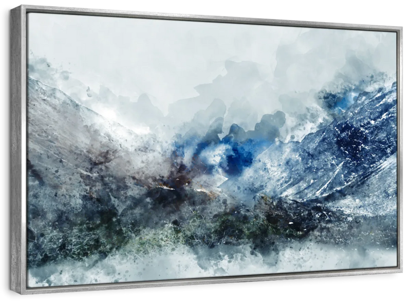 Ice Landscape Abstract Wall Art