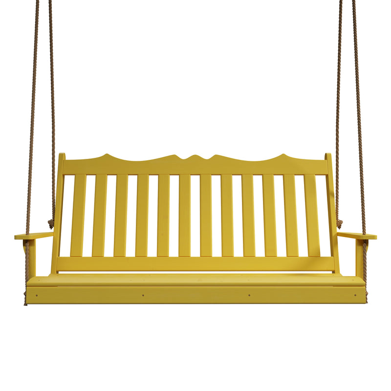 Keystone Amish Co. 4 Foot York Porch Swing, Yellow