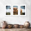 Lakeside Highland Cow Wall Art