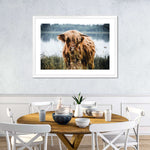 Lakeside Highland Cow Wall Art