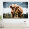 Lakeside Highland Cow Wall Art