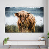 Lakeside Highland Cow Wall Art