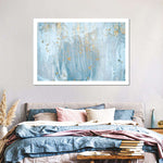 Light Blue Abstract Wall Art