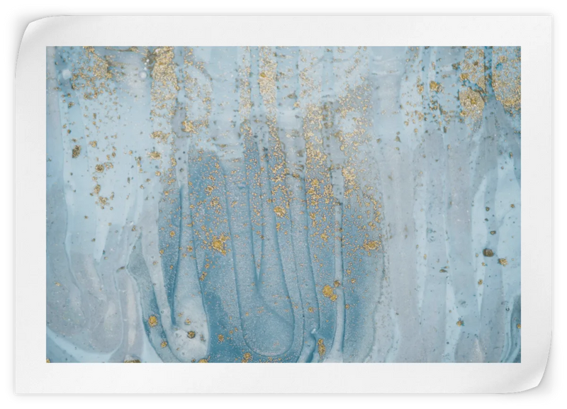 Light Blue Abstract Wall Art