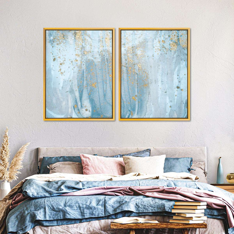 Light Blue Abstract Wall Art