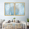 Light Blue Abstract Wall Art