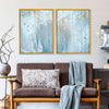 Light Blue Abstract Wall Art