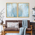 Light Blue Abstract Wall Art