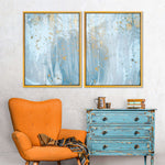 Light Blue Abstract Wall Art