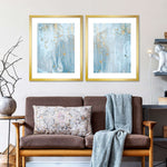 Light Blue Abstract Wall Art