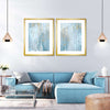 Light Blue Abstract Wall Art